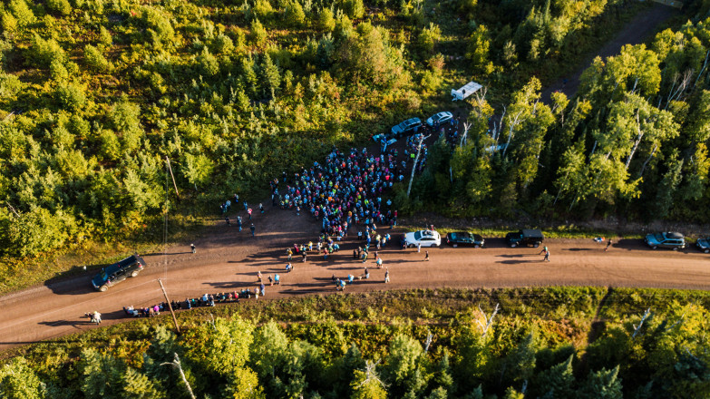 Cramer Road Marathon Start From Above - Photo Credit Fresh Tracks Media