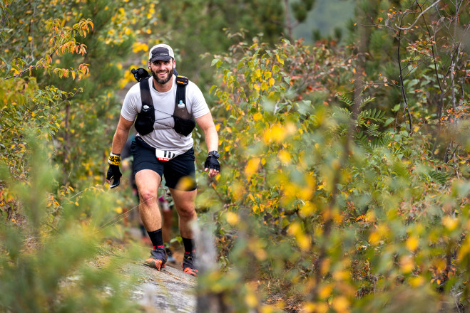 Dan Hilback Climbing to Mt Trudee SFTR 2025 - Photo Credit Scott Rokis