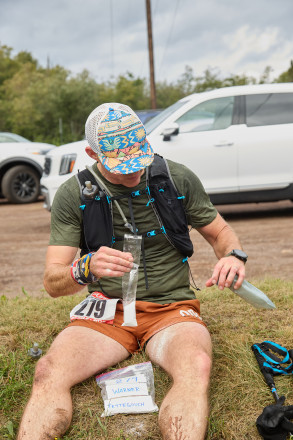Dave Preparing for the Next Section SFTR 2025 - Photo Credit Christine Armbruster