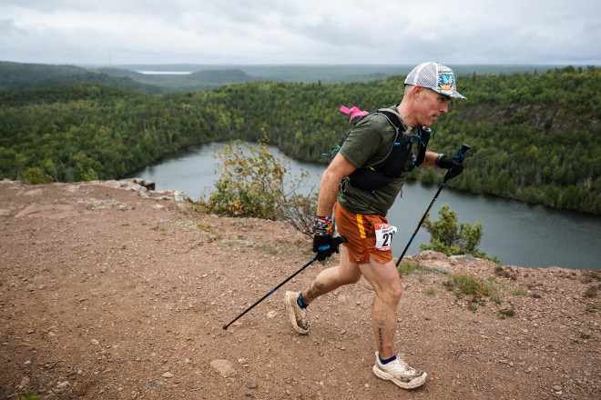 Dave on the March at Bean Lake SFTR 2025 - Photo Credit Anastasia Wilde