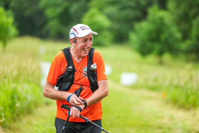 Denis McCarthy Finish Afton 50K in 2025 - Photo Credit Scott Rokis