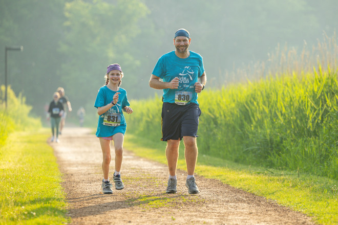 Doing it Together at the 2025 French 5KM - Photo Credit Scott Rokis