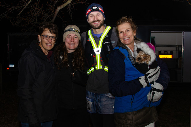Family Staying up Late For the 50 Mile Start - Photo Credit Michaela Farley
