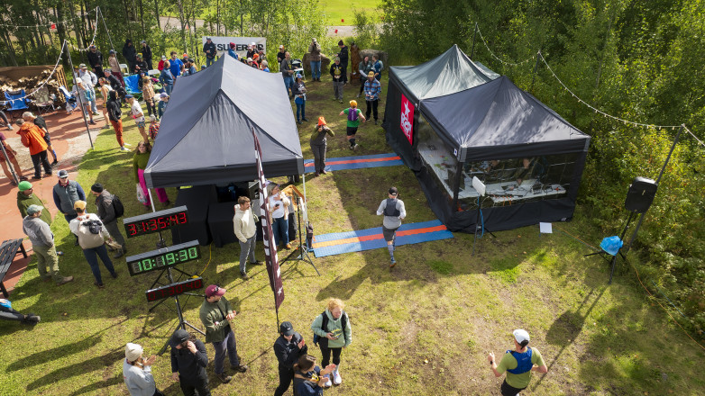 Finish Line From Above SFTR 2025 - Photo Credit Tone Coughlin