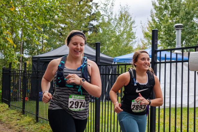 Finishing With a Friend - Photo Credit Mike Wheeler