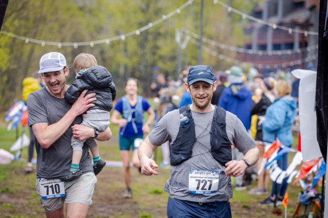 Finishing with Dad - Photo Credit Mike Wheeler