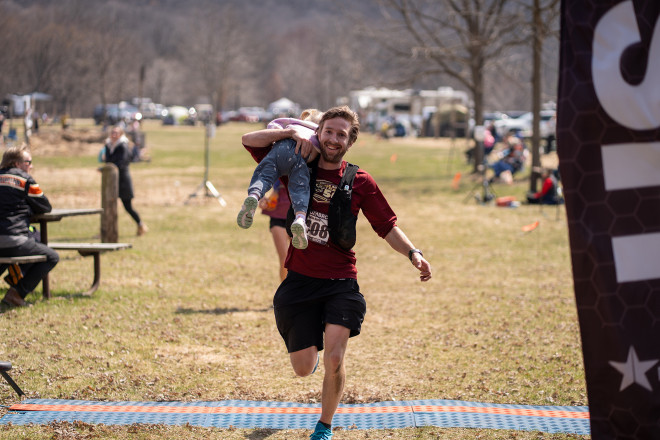 Finishing with a Little Buddy - Photo Credit Jamison Swift
