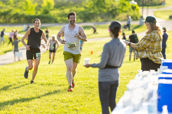First Lap Complete at the 2024 Lebanon 10K - Photo Credit Scott Rokis