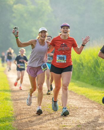 Fun Being Together at the French 5K - Photo Credit Scott Rokis