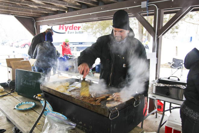 Gary Lamot on the Grill - Photo Credit Eric Hadtrath