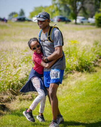 Greeting Dad - Photo Credit Mike Wheeler