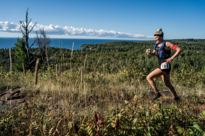 Gretchen Metsa Above Lake Superior and the Split Rock River Gorge - Photo Credit Ian Corless