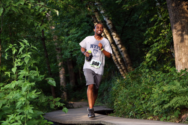 Happy Running - Photo Credit Andy Blenkush