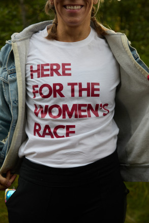 Here for the Women's Race - Photo Credit Christine Armbruster