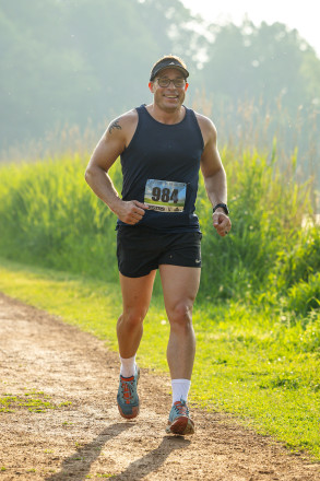 Joe Out for a Run at the French 5K in 2025 - Photo Credit Scott Rokis
