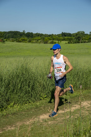 Justin Grunewald Enroute to a New Course Record in 2018 - Photo Credit John Schultz