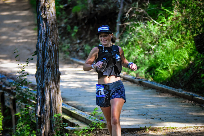 Katie Cruising Down Campground Hill - Photo Credit David Markman