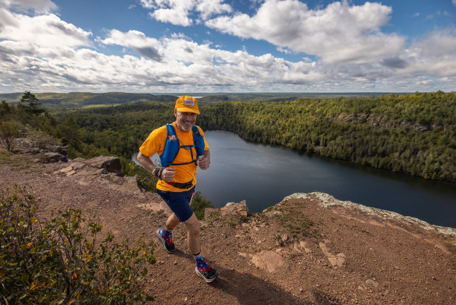 Kevin Montroy Above Bean Lake - Photo Credit Howie Stern