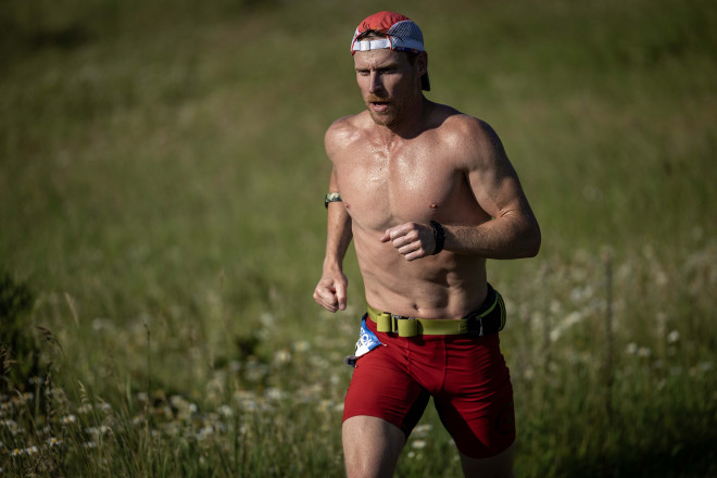 Kirk EnRoute to the 25K Win in 2024 - Photo Credit Cary Johnson