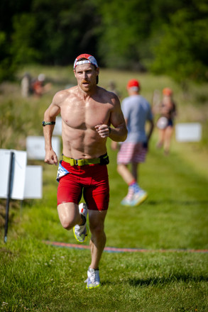 Kirk Kicking it In for the 25K Win in 2024 - Photo Credit Mike Wheeler