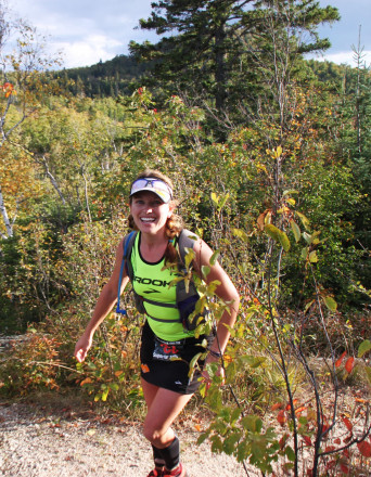 Kristina Folcik Enroute to Her 100 Mile Victory in 2012 - Photo Credit Eric Forseth