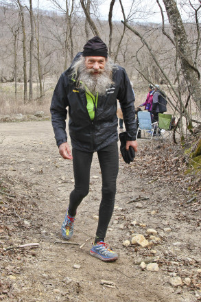 Last Leg for the Oldest 100 Mile Finisher Steve Sjolund 65 Years Young - Photo Credit Eric Hadtrath