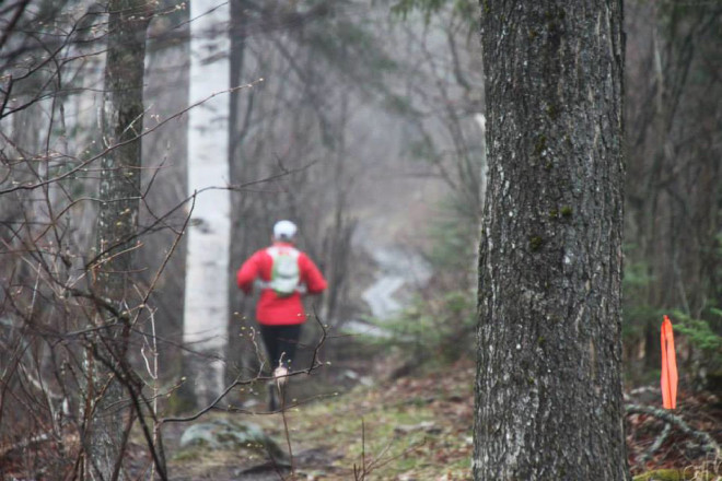 Lisa Messerer Heads Down the Trail - Photo Credit Eric Forseth