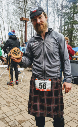 Mayor Jay at the Finish - Photo Credit John Storkamp