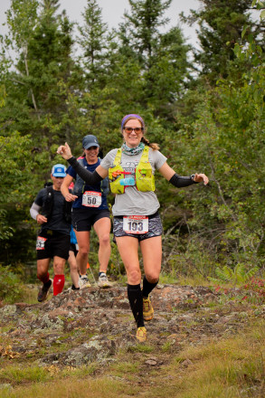 Mel Leading a Group in the Early Miles SFTR 2025 - Photo Credit Danica Nolton