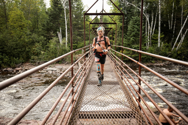 Mike McCarl Baptisim High Falls Suspension Bridge - Photo Credit Ian Corless