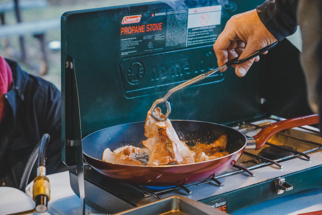 Mmm Aid Station Bacon - Photo Credit Lyric Kochendorfer