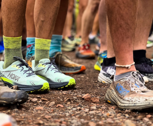 Moose Mountain Marathon Start in 2025 - Photo Credit Bill Kelley