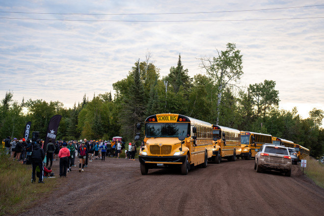 Moose Mountain Marathon Start in 2025 - Photo Credit Tryg Solberg