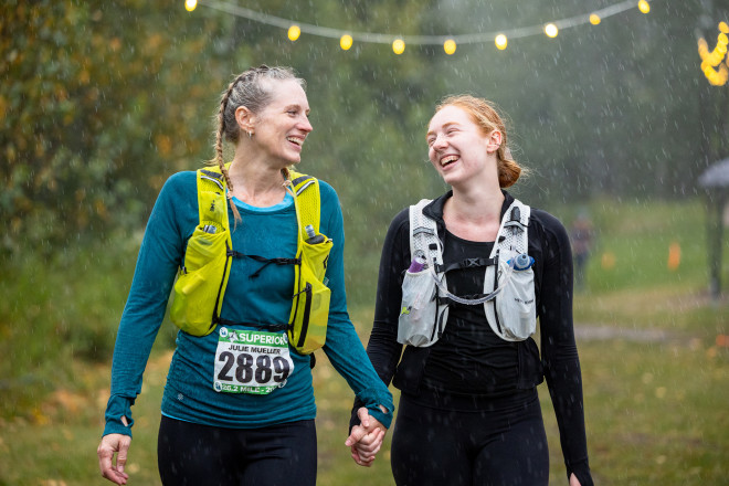 Mother and Daughter Finish SFTR 2025 - Photo Credit Scott Rokis