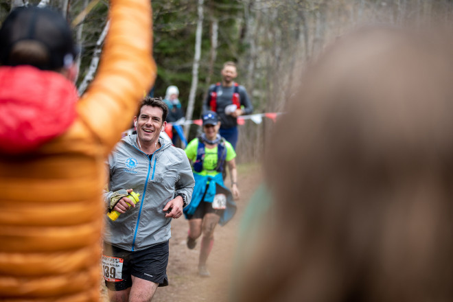 Nick Keller Superior Trail Race Finish - Photo Credit Tone Coughlin