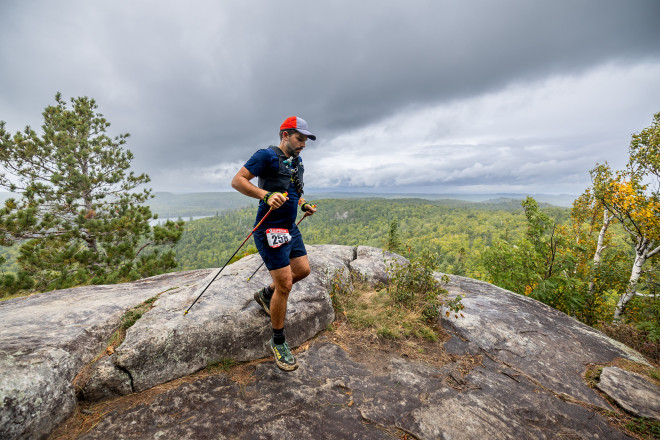 Nick Swanson on Mt Trudee SFTR 2025 - Photo Credit Scott Rokis