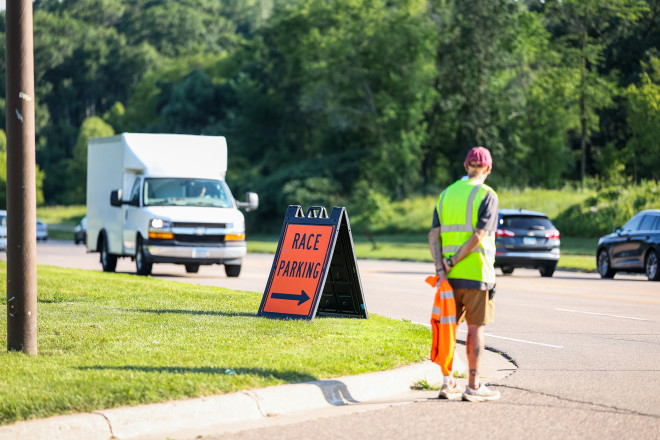 Parking Volunteers Getting it Done at ESTRS - Photo Credit Scott Rokis