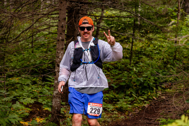 Patrick Rolling Through Mile 85 SFTR 2025 - Photo Credit Katrina Gaisford