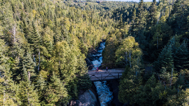 Poplar River Crossing From Above - Photo Credit Fresh Tracks Media