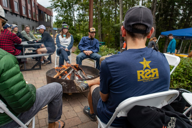 Post Race at the Fire - Photo Credit Mike Wheeler