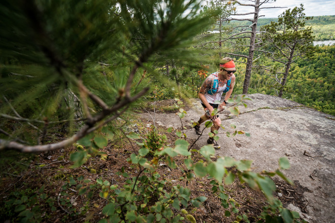 Rob Henderson Putting in Work at Mt Trudee - Photo Credit Ian Corless