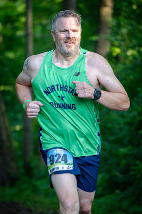 Robbie Getting After it at the 2025 French 5K - Photo Credit Mike Wheeler