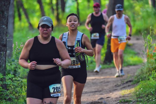 Running Together at the 2024 Lebanon 7MI - Photo Credit David Markman