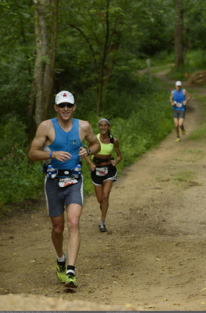 Scott Ross Enroute to Breaking the Grand Masters Divison Course Record - Photo Credit Dean Neuburger