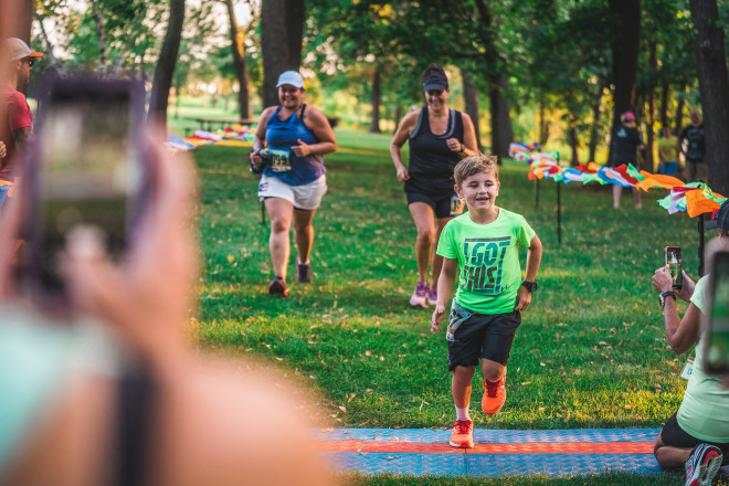 Seven Year Old Matty Finishing ESTRS Spring Lake in 2019 - Photo Credit Fresh Tracks Media