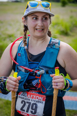 Sharleen at the Finish - Photo Credit Mike Wheeler