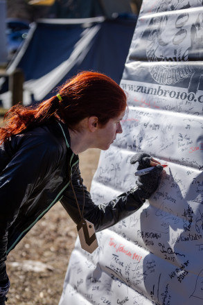 Signing After a Z100 Victory - Photo Credit Mike Wheeler