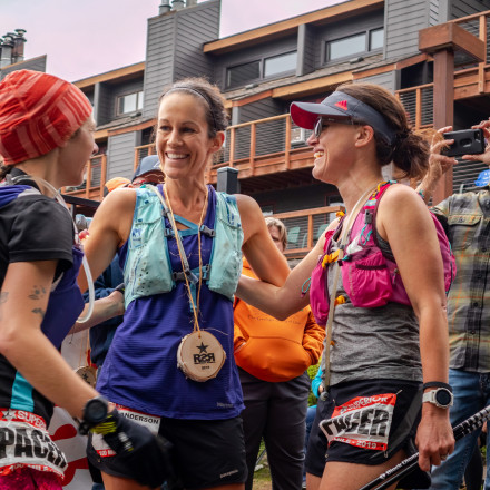 Stefanie Celebrating with Her Pacers - Photo Credit Mike Wheeler