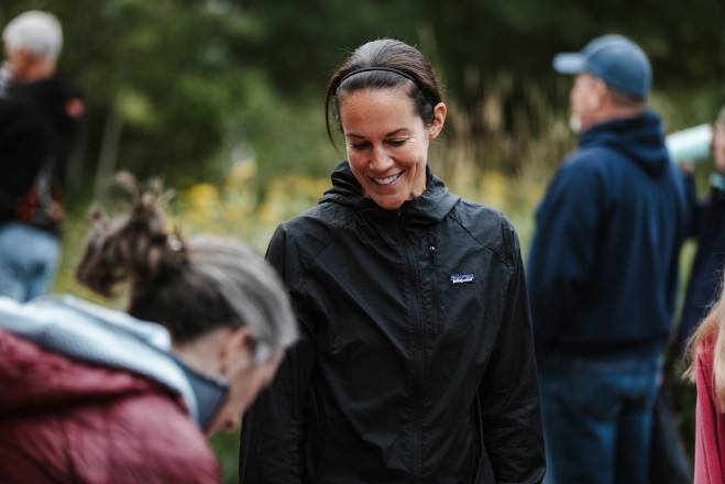 Stefanie at the Start - Photo Credit Tone Coughlin