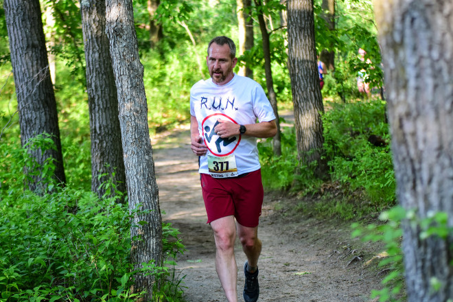Steve Smillie at the 2024 Lebanon 10KM - Photo Credit David Markman